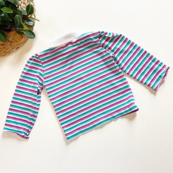 Vintage Healthtex Striped Turtleneck Shirt | 4T - Picture 3 of 7